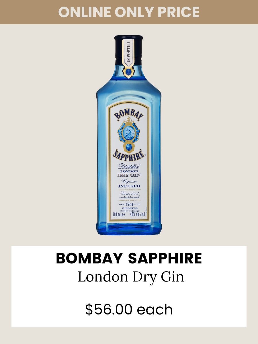Bombay Sapphire Gin 700mL
