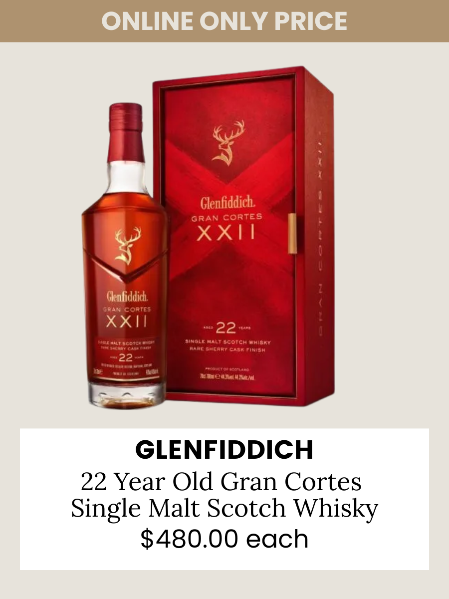 Glenfiddich 22YO Gran Cortes Single Malt Scotch Whisky 700ml