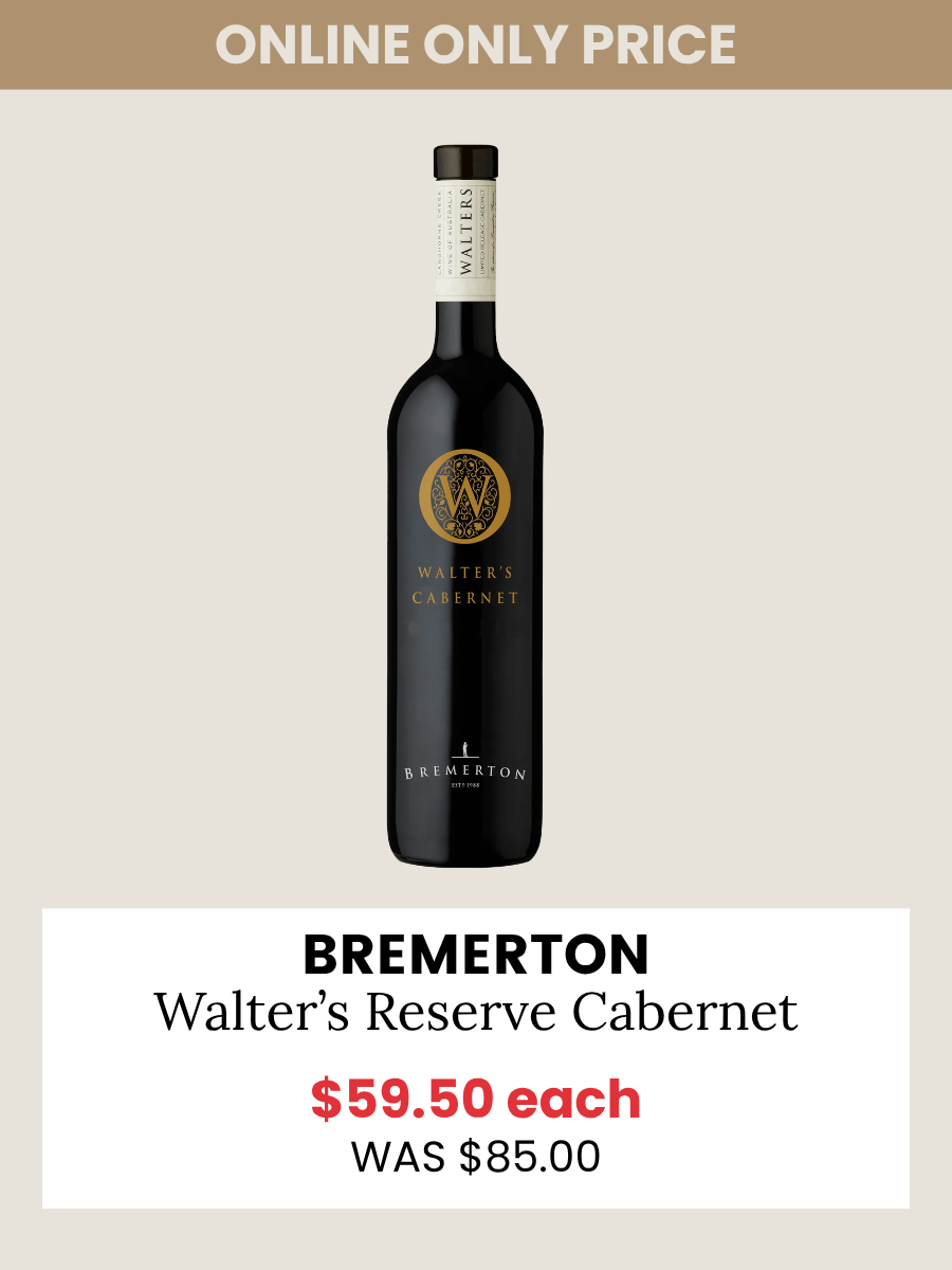 Bremerton Walter's Reserve Cabernet 2019 750mL