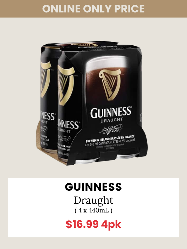 Guinness Draught Cans 440mL