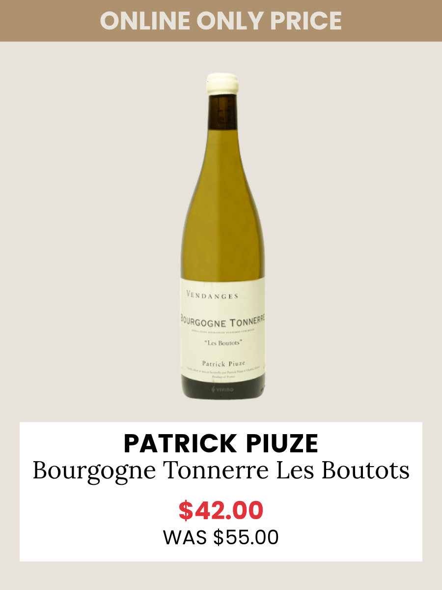 Patrick Piuze Bourgogne Tonnerre Les Boutots