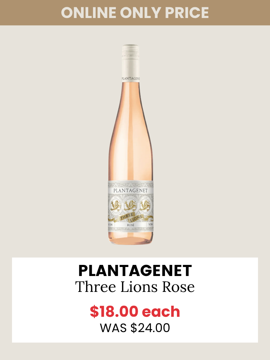 Plantagenet Three Lions Rose 2025 750mL