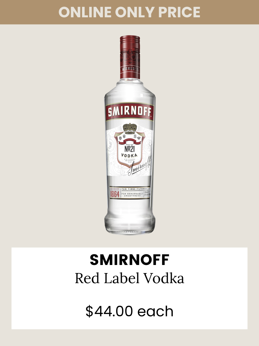 Smirnoff Red Label Vodka 700mL