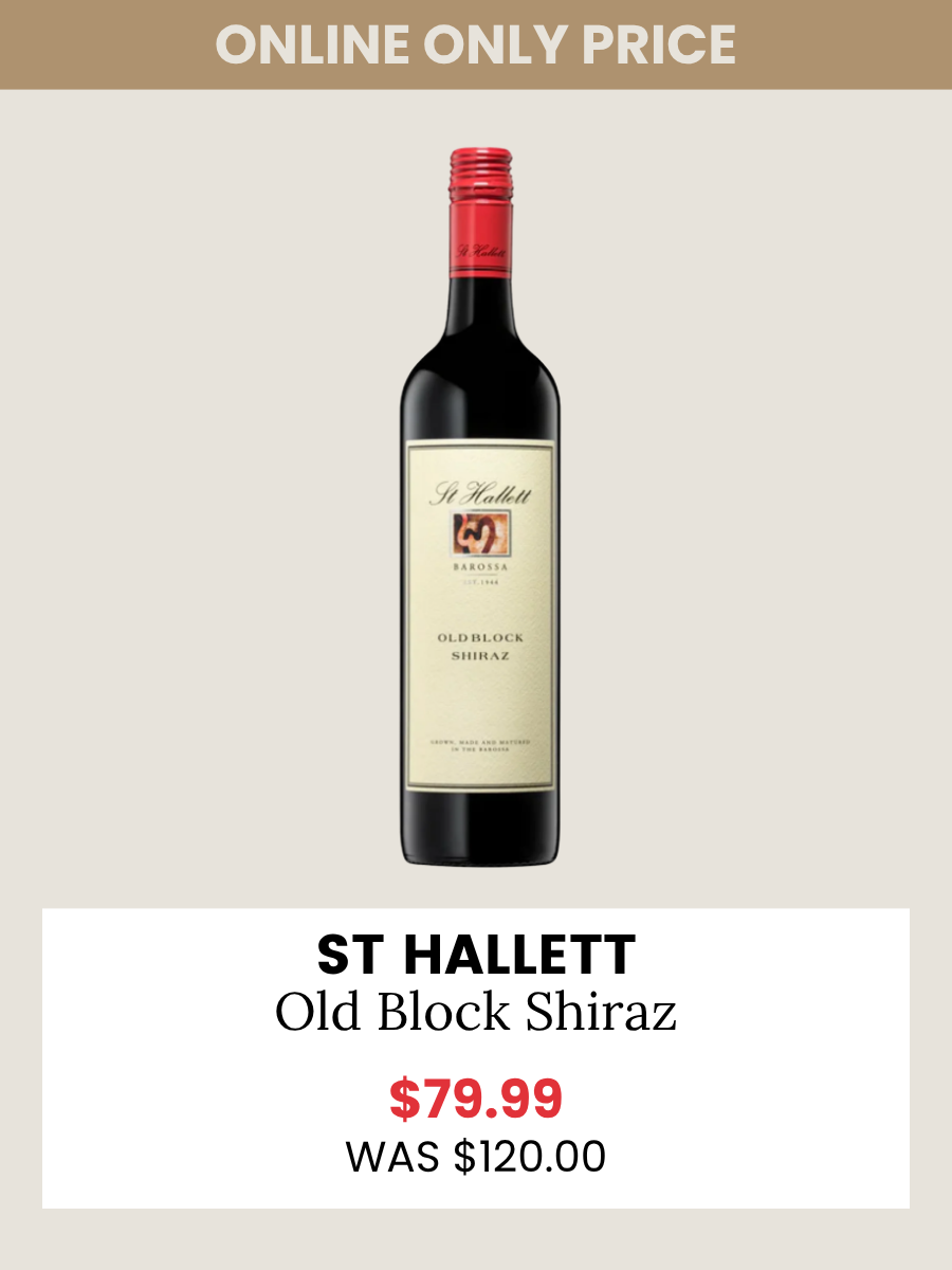 St Hallets Old Block Shiraz 2019 750mL