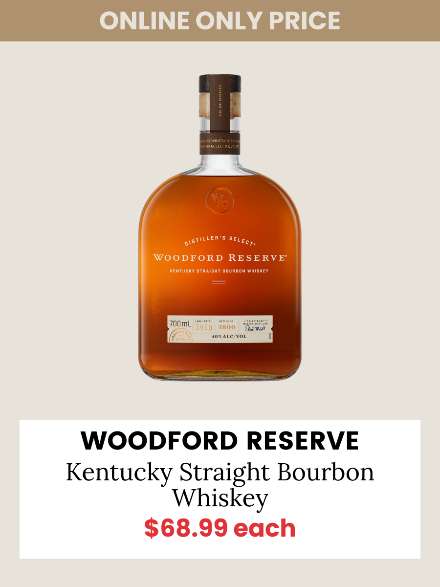 Woodford Reserve Kentucky Straight Bourbon Whiskey 700mL
