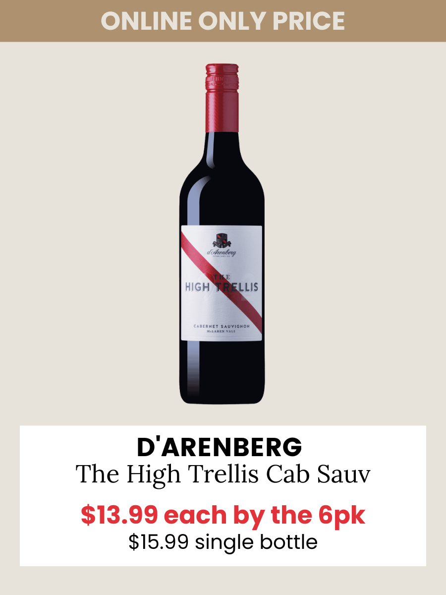 d'Arenberg High Trellis Cab Sauv 750mL